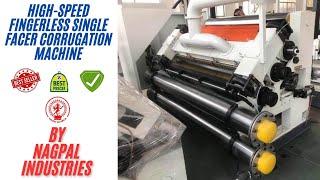 High-Speed Fingerless Single Facer Corrugation Machine | Ultimate Packaging Solution!