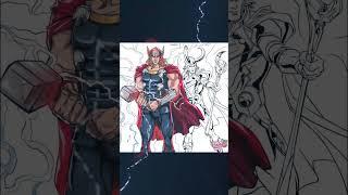 THOR - LOKI | AVENGERS | MARVEL | ANIMASI SERU MEWARNAI | COLORING