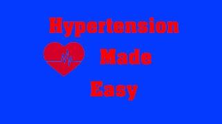 Hypertension or High Blood Pressure made easy to understand in 1 minute!