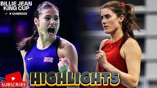 Emma Raducanu vs Rebecca Marino Highlights | Billie Jean King Cup 2024