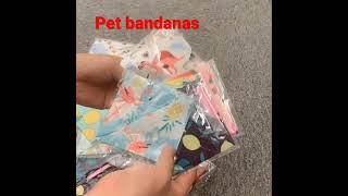 Custom design size pattern dog bandanas pet bandanas cotton clothes set