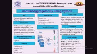 Content Aggregator Using Python