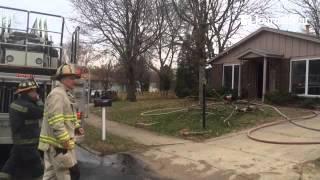 A house fire on Andover court in Peoria on Wednesday afternoon. No one was hurt or even home at time