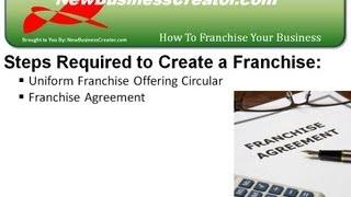 How to Start a Franchise - Part - 1