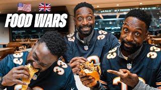 US vs UK FOOD WARS with Chicago Bears legend Charles Tillman!