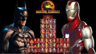 Mortal Kombat 9 - BATMAN & IRON MAN MOD - NEW Expert Tag Ladder Gameplay