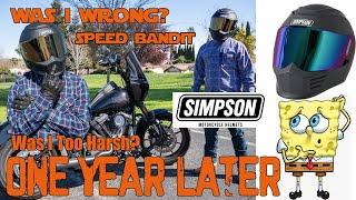 Simpson Speed Bandit 1 Year Later - Was I Wrong About This Helmet? Still Worth $300