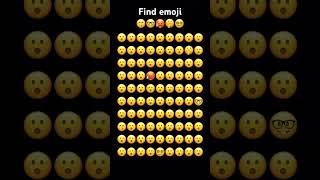 Find out odd emoji challenge！#shorts #emojichallenge #findtheoddemojiout #emojigame