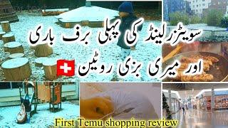 pakistani mom snowy day routine vlog in switzerland 