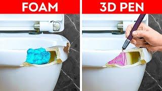 Genius repair ideas for your home EVERYONE MUST TRY || You can fix anything with just a 3D pen!