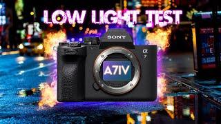 Sony A7iv LOW LIGHT Test 10 bit 4k | Sigma 35mm f1.4 DG DN | Dji Ronin Rsc 2 | Cinematic