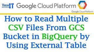 How to read Multiple CSV files from GCS Bucket in BigQuery by using External Table