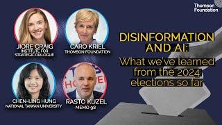 Disinformation & AI: What we've learned from the 2024 elections so far