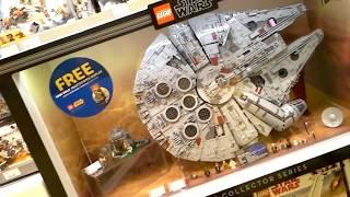 A-S-Robot sees a Lego Millennium Falcon at the Lego Store