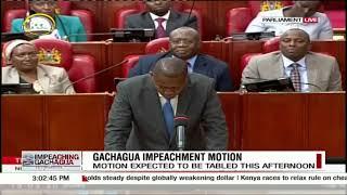 11 grounds leading to the impeachment of DP Rigathi Gachagua, mover of motion Mwengi Mutuse explains