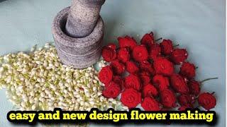 easy and new design flower making/new style flower making