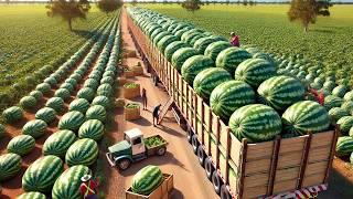 Farmers Transport Millions Of Tons Of Fruits And Vegetables This Way - Farming Documentary