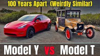 1923 Ford vs 2023 Tesla