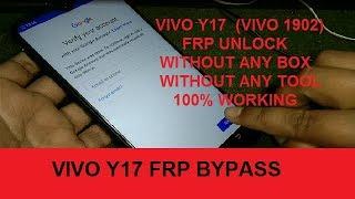 Vivo Y17(1902) FRP Lock Bypass,Without Any Box,Tool 100% Working Solution Latest 2020