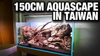 150cm Aquascape in Taiwan - Top Scapers Tag Team River Layout, Life Aqua HQ