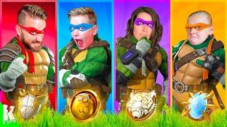 Ninja Turtle Boss Challenge (Family Fortnite Battle)