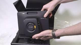 Blackmagic Studio Camera box opening