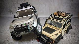 rc cars / Mn99s  new 바디킷 신형디펜더90 으로 업그레이드. / rc car /Mn99s new body kit upgraded to new Defender 90