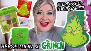 GIVING MAKEUP REVOLUTION ANOTHER TRY ... REVOLUTION X THE GRINCH COLLECTION REVIEW!