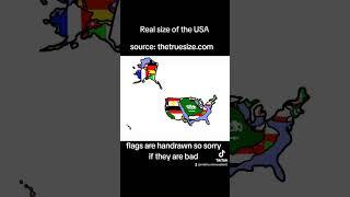 United States real size #thetruesize #country #handdrawn #maps #mapper #micronations