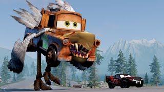 Epic escape from The Lightning McQueen Eater, Iphone16 Eater, Mater Eater, Thing |BeamNG.Drive