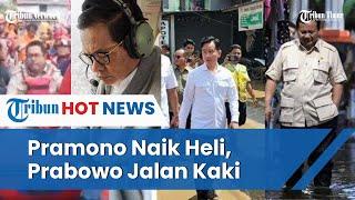 Beda Cara Pramono-Rano & Prabowo-Gibran saat Tinjau Banjir