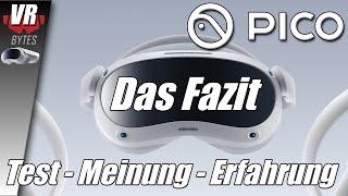 Pico 4 VR / Test / Review / Meinung / Erfahrung / Deutsch / Pico 4 Spiele deutsch / Fazit