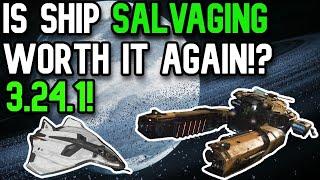 HOW TO SALVAGE SHIPS IN STAR CITIZEN 3.24.1! | Ships Vs. Panels Which Is Better!?