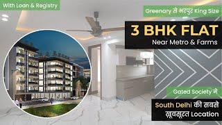 3 BHK Builder Floors in Lily Greens @60* Lacs Near Green Farms & Metro. Loan.Registry | 9899550700