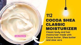 Cocoa Shea Butter Classic Moisturizer - Make a great moisturizer for hair & skin at home! #homemade