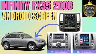 𝐊𝐀𝐙𝐈 𝐀𝐔𝐓𝐎 | INFINITY FX35 2008  | TESLA ANDROID SCREEN WITH CARPLAY  | 5001 | شاشة إنفينيتي FX35