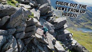 TRYFAN North Ridge Climb with 4K DRONE SHOTS