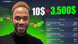 10$  3,500$ with the NEW POCKET OPTION strategy | Binary Options 2024