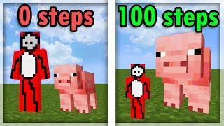 Minecraft, But Every Step Makes You Smaller...