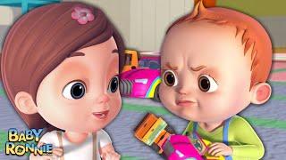 Sharing With Friends Song | Baby Ronnie Rhymes | Nursery Rhymes & Kids Songs | Good Habits Songs