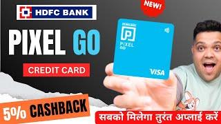 HDFC Pixel Go Credit Card Detailed Review | Benefits & Feature | 5% Cashback