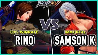 KOF XV  Rino (Whip/Heidern/Ash) vs Samson K (Ángel/K'/Kyo)