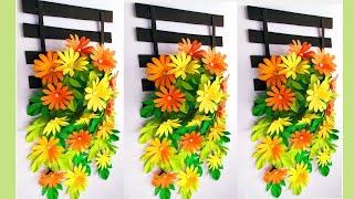 Fountain flowers wallhanging / unique wallmate/ easy to make this beautiful wall decoration idea