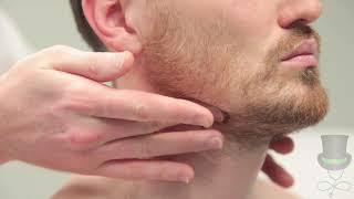 Examination of the lymph nodes of the head and neck