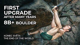 Upgrade of Unrepeated 8B(+) Boulder - The End of the World | Adam Ondra