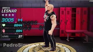 WWE mayhem - Brock Lesnar 4 stars Max Level Up 50 & Rank 5/5 full upgrade most powerful