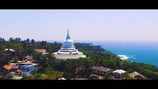 Japanese Peace Pagoda - Sri Lanka, Galle (Unawatuna) #travel  #drone