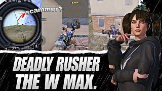 Deadly rusher the w max  | fastest 3 finger player | bgmi