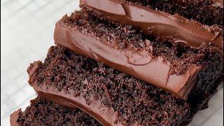 The BEST Chocolate Fudge loaf cake recipe. So Moist and Fudgy!!