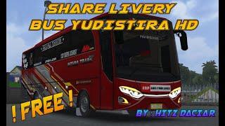 SHARE !!! LIVERY FULL STICKER BUS YUDISTIRA HD  FREE!!! #hitzdaciar #bussid